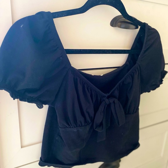 Ava Tie Front Short Sleeve Top - Picture 1 of 4